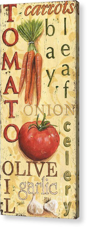 Kitchen Acrylic Print featuring the painting Tomato Soup by Debbie DeWitt