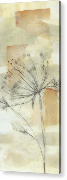Botanical Acrylic Print featuring the painting Neutral Lace II #1 by Jennifer Goldberger