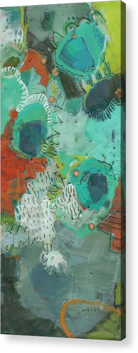 Abstract Acrylic Print featuring the painting Lolly II by Sue Jachimiec