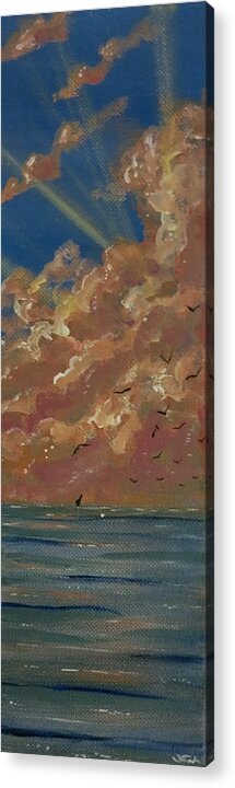 Seascape Acrylic Print featuring the painting Our Next Adventure by Joel Tesch