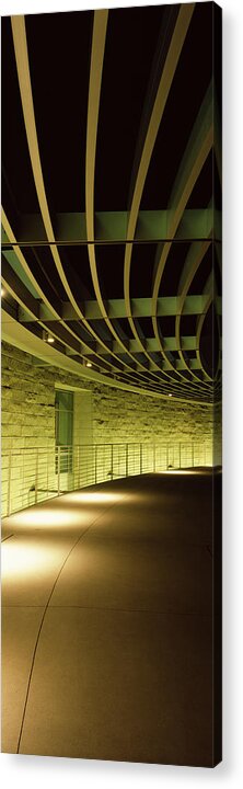 Photography Acrylic Print featuring the photograph Walkway Of A City Hall, San Jose City by Panoramic Images