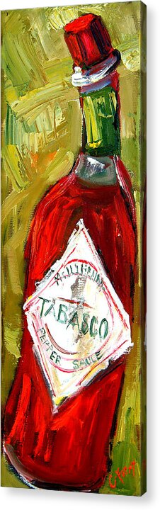 Tabasco Acrylic Print featuring the painting Funky Heat by Carole Foret