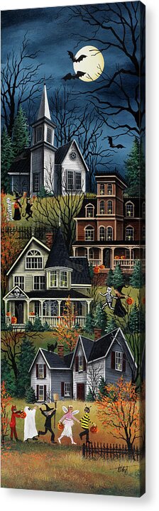 Haunted House Acrylic Print featuring the painting Picture 065 by Debbi Wetzel