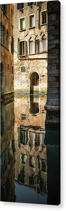 Portadacqua Acrylic Print featuring the photograph DSCF8017 - Waterdoor reflection by Marco Missiaja