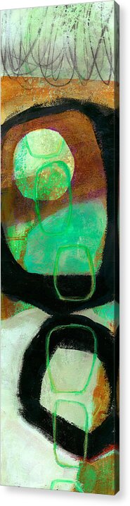Abstract Acrylic Print featuring the painting Tidal Current 1 by Jane Davies