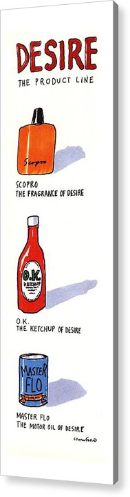 Desire
The Product Line
Consumerism Acrylic Print featuring the drawing Desire: The Product Line by Michael Crawford