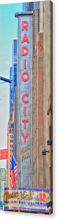 Radio City Music Hall Acrylic Print featuring the photograph Radio City Music Hall by Mark Dodd