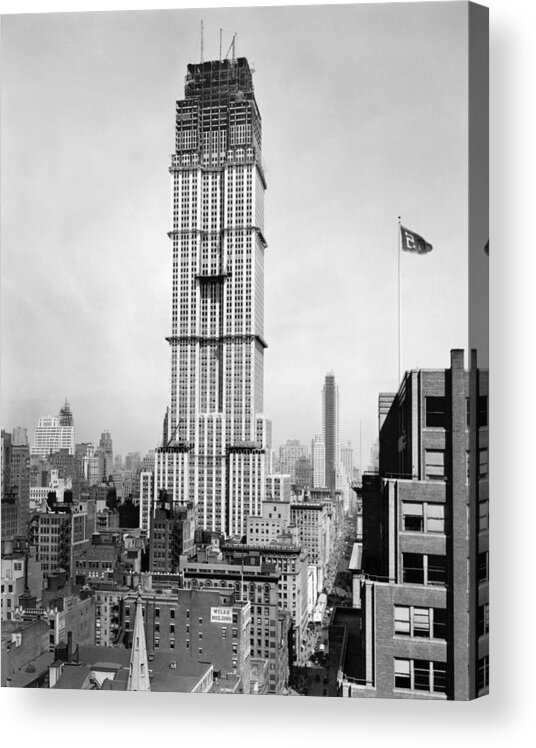 1930 Acrylic Print featuring the photograph Empire State Building, C1930 #1 by Granger