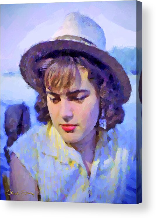 Travel Acrylic Print featuring the photograph German Girl on the Rhine by Chuck Staley