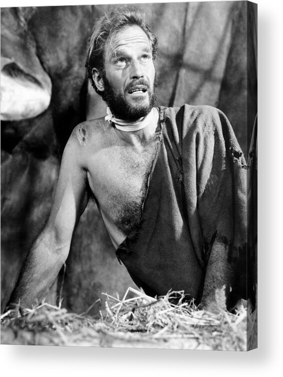 1960s Movies Acrylic Print featuring the photograph Planet Of The Apes, Charlton Heston #1 by Everett
