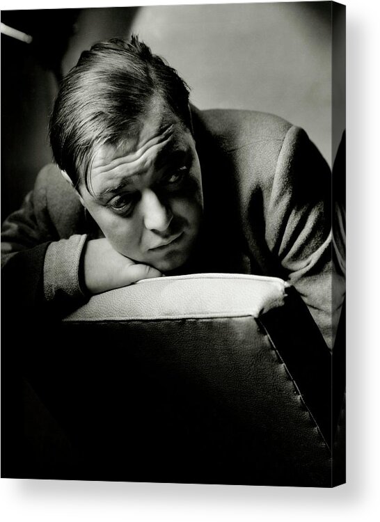 Actor Acrylic Print featuring the photograph Portrait Of Actor Peter Lorre #1 by Anton Bruehl