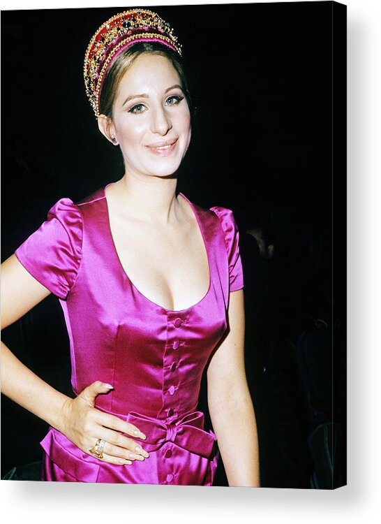 Barbra Streisand Acrylic Print featuring the photograph Barbra Streisand #12 by Silver Screen