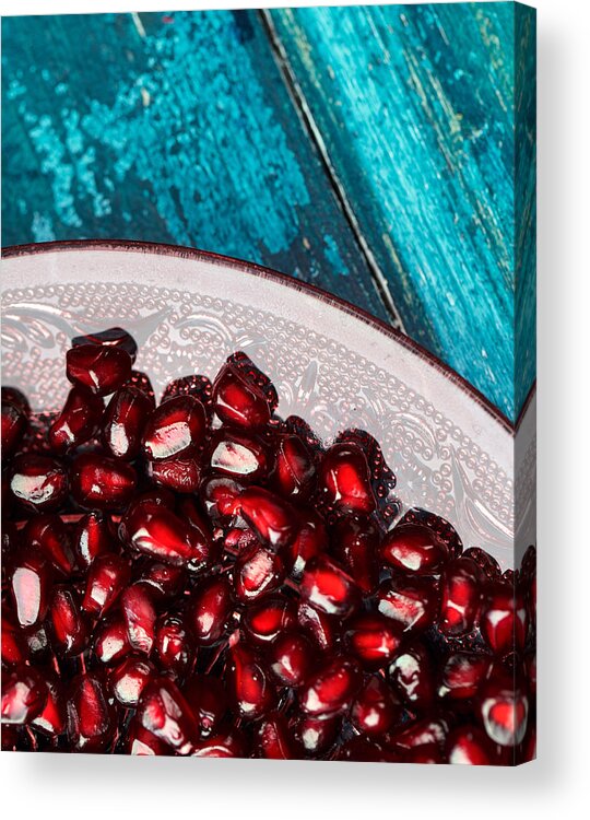 Pomegranate Acrylic Print featuring the photograph Pomegranate #13 by Nailia Schwarz