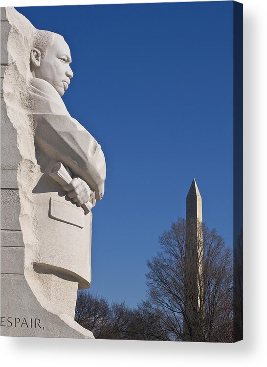 Martin Luther King Jr Acrylic Print featuring the photograph Martin Luther King Jr Memorial #12 by Theodore Jones