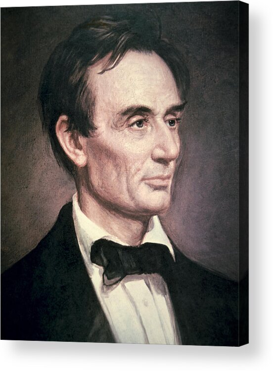 Statesman Acrylic Print featuring the painting Abraham Lincoln by George Peter Alexander Healy