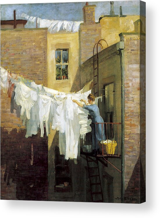 A Womans Work Acrylic Print featuring the photograph A Womans Work by John Sloan