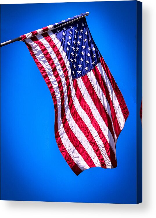 Flag Acrylic Print featuring the photograph 4th of July by Cathy Donohoue