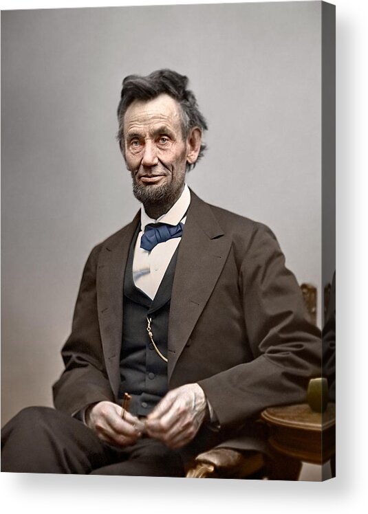 classic Acrylic Print featuring the photograph President Abraham Lincoln #6 by Retro Images Archive