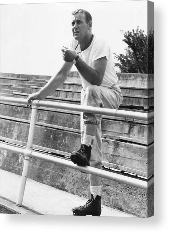 classic Acrylic Print featuring the photograph Coach Bear Bryant #7 by Retro Images Archive