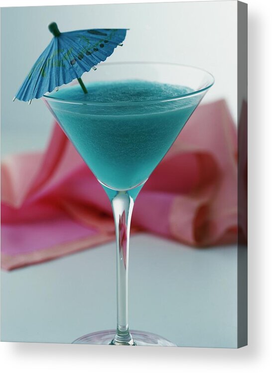 Beverage Acrylic Print featuring the photograph A Blue Hawaiian Cocktail by Romulo Yanes