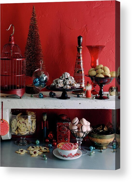 Cooking Acrylic Print featuring the photograph A Christmas Display by Romulo Yanes