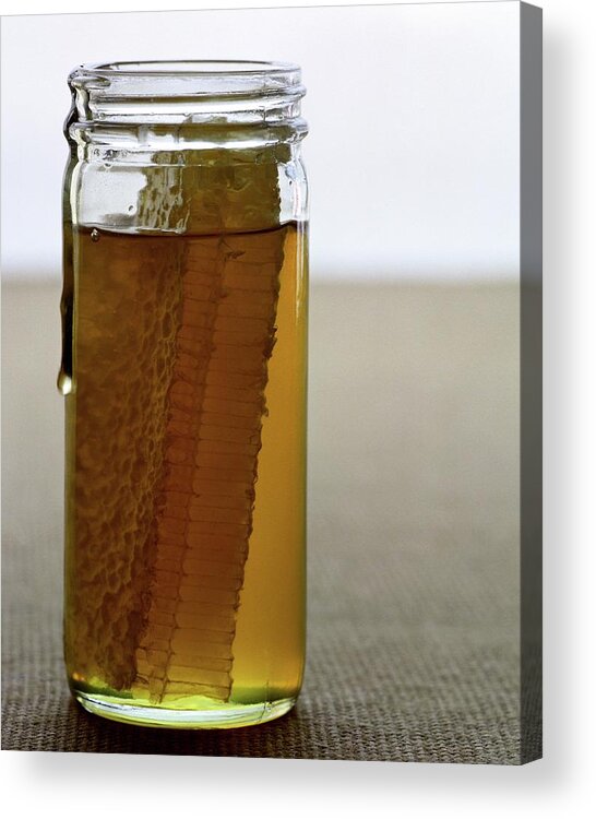 Still Life Acrylic Print featuring the photograph A Jar Of Honey by Romulo Yanes