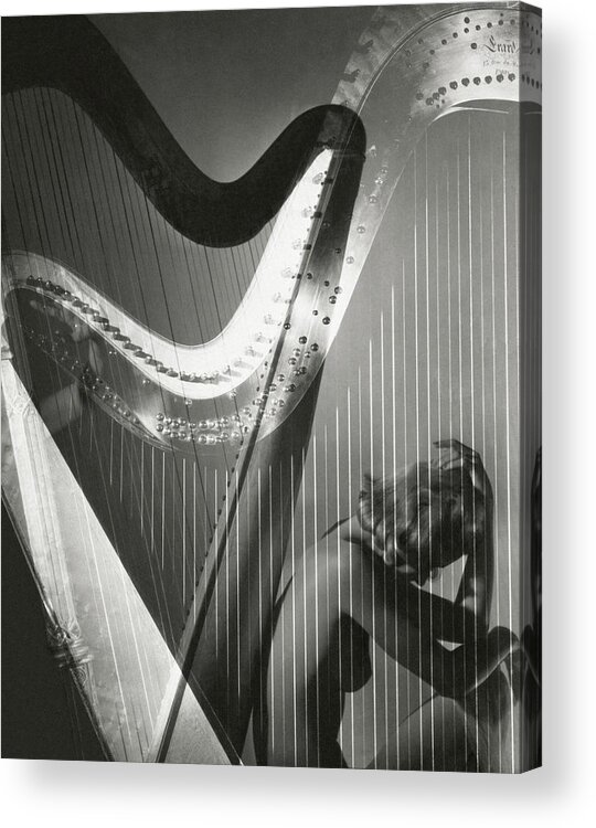 Lisa Fonssagrives Acrylic Print featuring the photograph A Nude Portrait Of Lisa Fonssagrives by Horst P. Horst