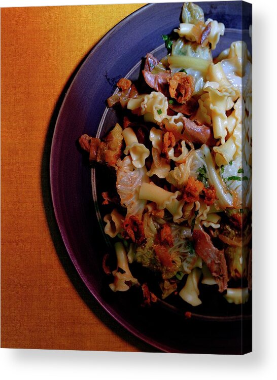 Cooking Acrylic Print featuring the photograph A Plate Of Pasta by Romulo Yanes