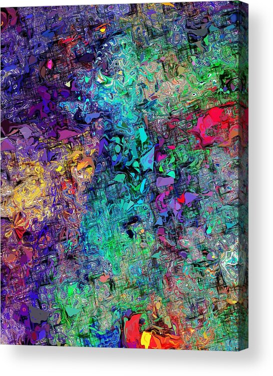 Abstract Acrylic Print featuring the digital art Abstract 061313 by David Lane
