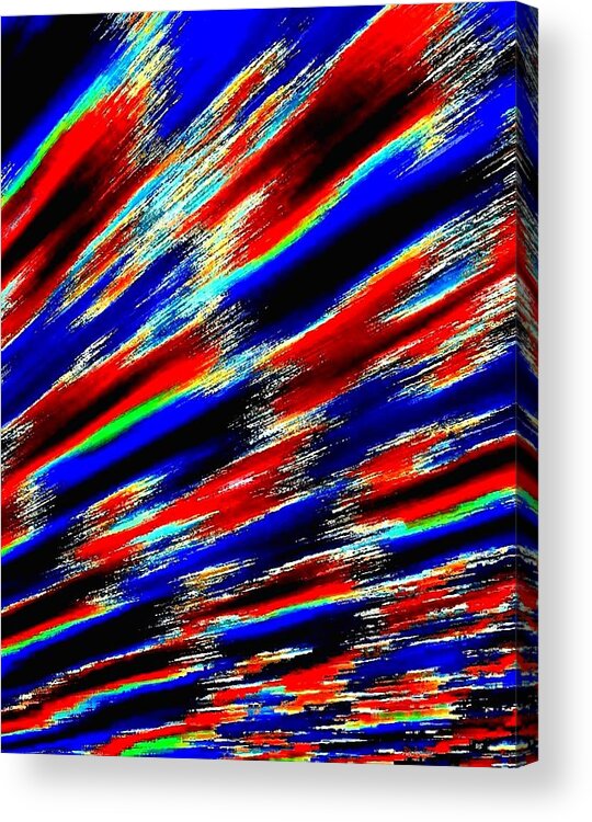 Abstract Revelry Acrylic Print featuring the digital art Abstract Revelry by Will Borden