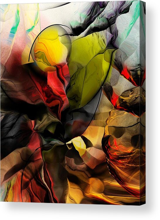 Fine Art Acrylic Print featuring the digital art Abstraction 122614 by David Lane