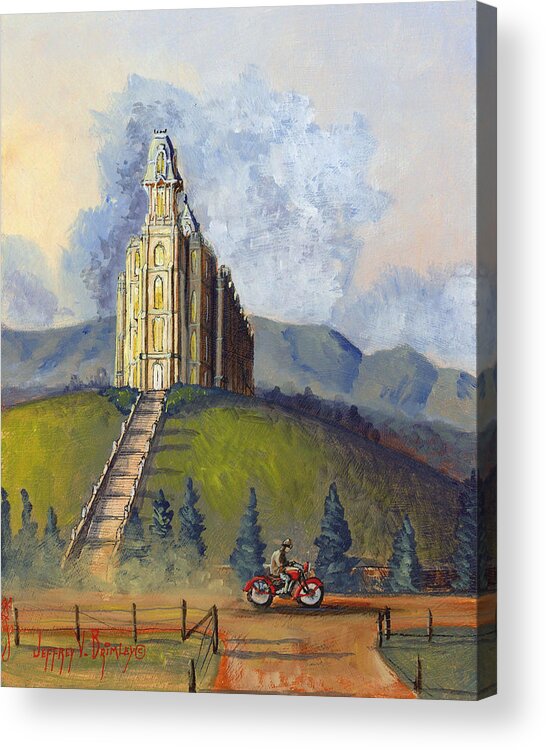 Jeff Acrylic Print featuring the painting Almost Home by Jeff Brimley