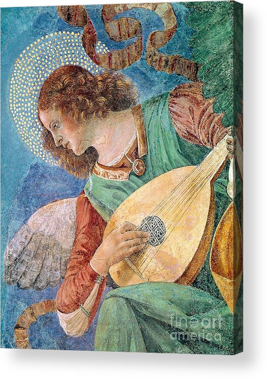 Forli Acrylic Print featuring the painting Angel Musician by Melozzo da Forli