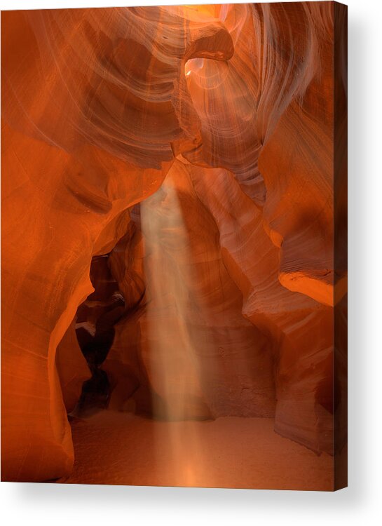 Rock Acrylic Print featuring the photograph Antelope Canyon Spirit Dance-11 by Alan Vance Ley