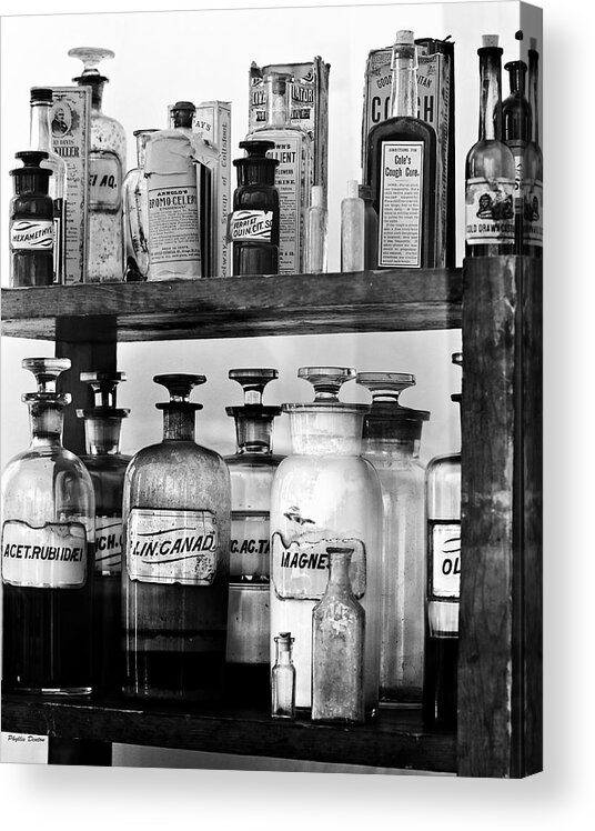 Drugs Acrylic Print featuring the photograph Antique Pharmacy by Phyllis Denton