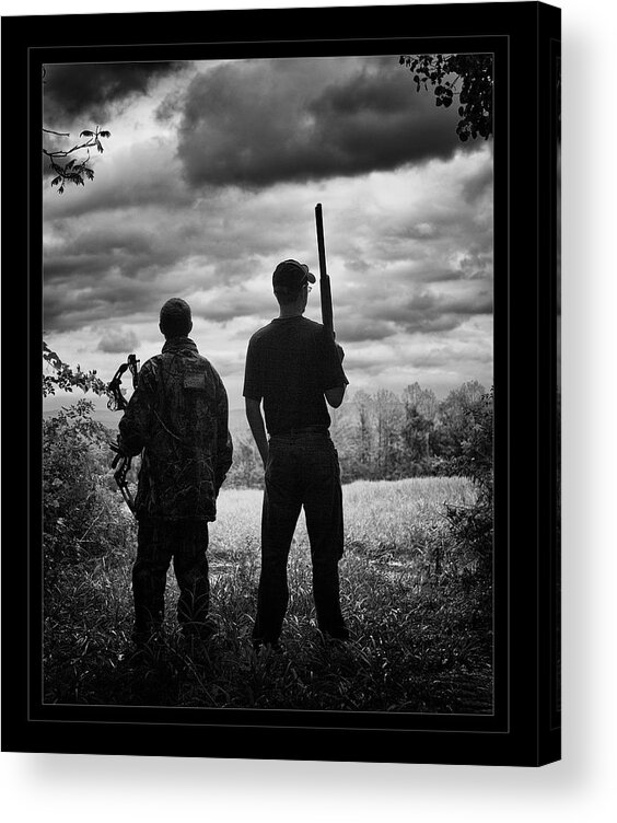 Hunters Acrylic Print featuring the photograph Are We Ready for This by Monroe Payne