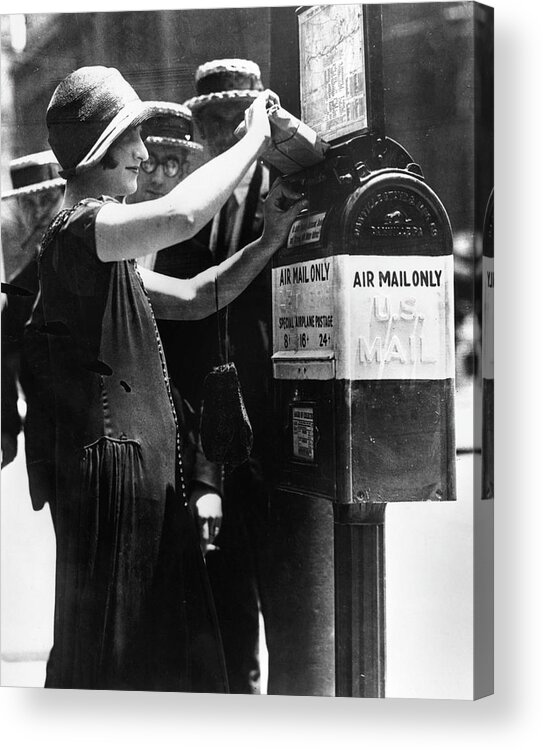 1924 Acrylic Print featuring the photograph Baltimore Air Mail Box by Granger