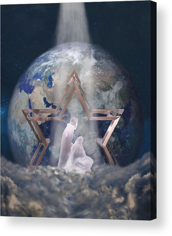 Nativity Acrylic Print featuring the photograph Behold My Beloved Son.... by Sandi OReilly