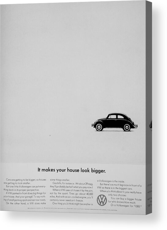 Volkswagen Acrylic Print featuring the photograph Bigger House by Benjamin Yeager
