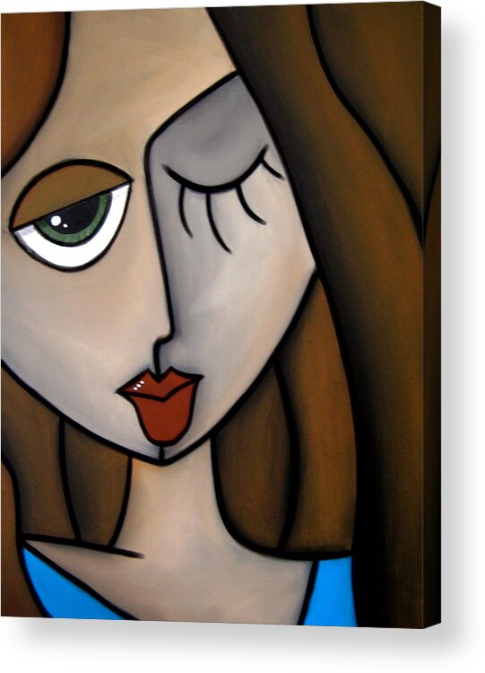 Pop Art Acrylic Print featuring the painting Blind Faith by Fidostudio by Tom Fedro