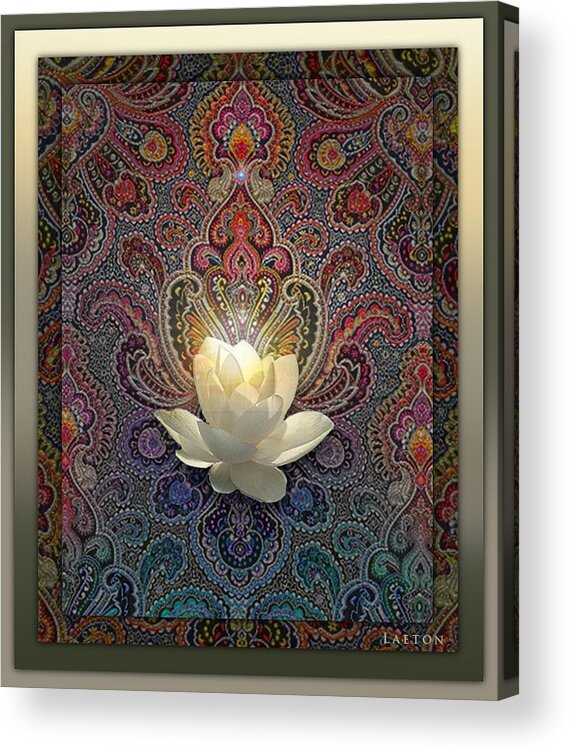 Lotus Acrylic Print featuring the photograph Bloom by Richard Laeton