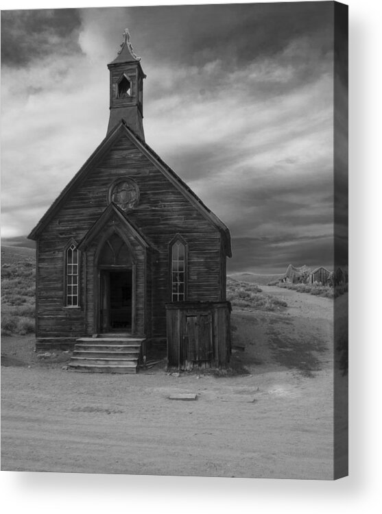 Bodie Church Acrylic Print featuring the photograph Bodie Church by Jim Snyder