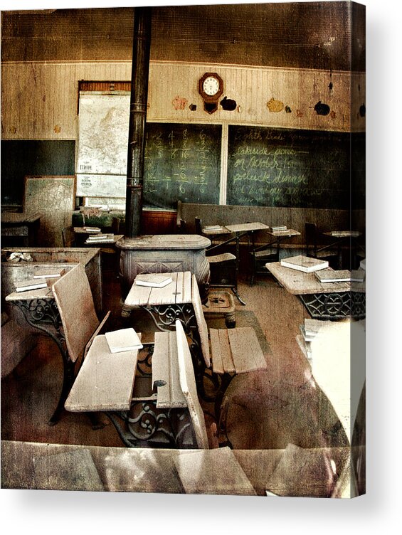 Bodie Acrylic Print featuring the photograph Bodie School Room by Lana Trussell