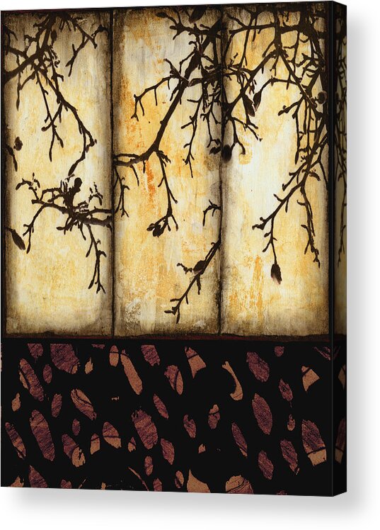 Nature Art Acrylic Print featuring the mixed media Branching by Ann Powell