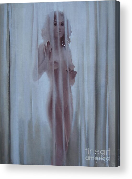 Ignatenko Acrylic Print featuring the painting Bride by Sergey Ignatenko