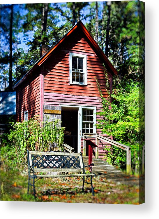 Broom House Acrylic Print featuring the photograph Broom House at Furnace Town by Bill Swartwout
