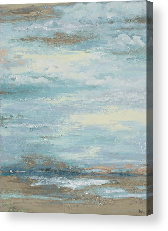 Brown Acrylic Print featuring the painting Brown Misty Morning by Patricia Pinto