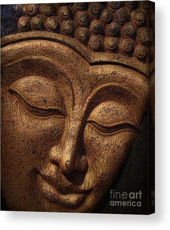 Buddha Acrylic Print featuring the photograph Buddha by Elena Nosyreva