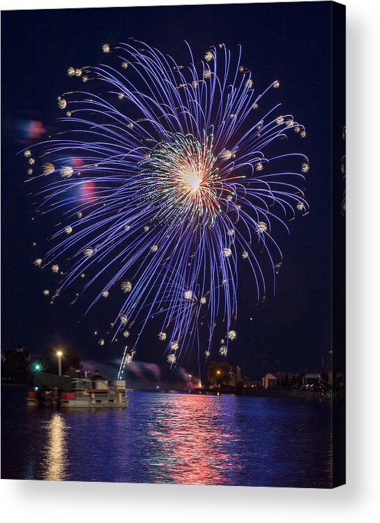 Bill Pevlor Acrylic Print featuring the photograph Burst of Blue by Bill Pevlor