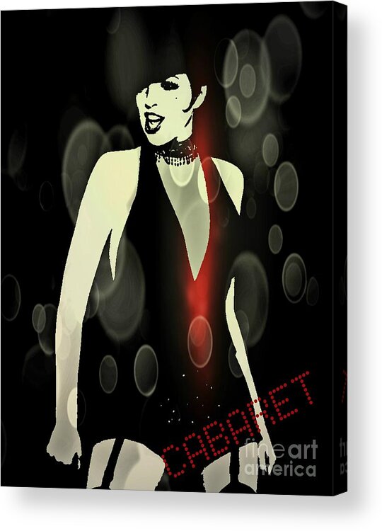 Cabaret Acrylic Print featuring the digital art Cabaret by Binka Kirova